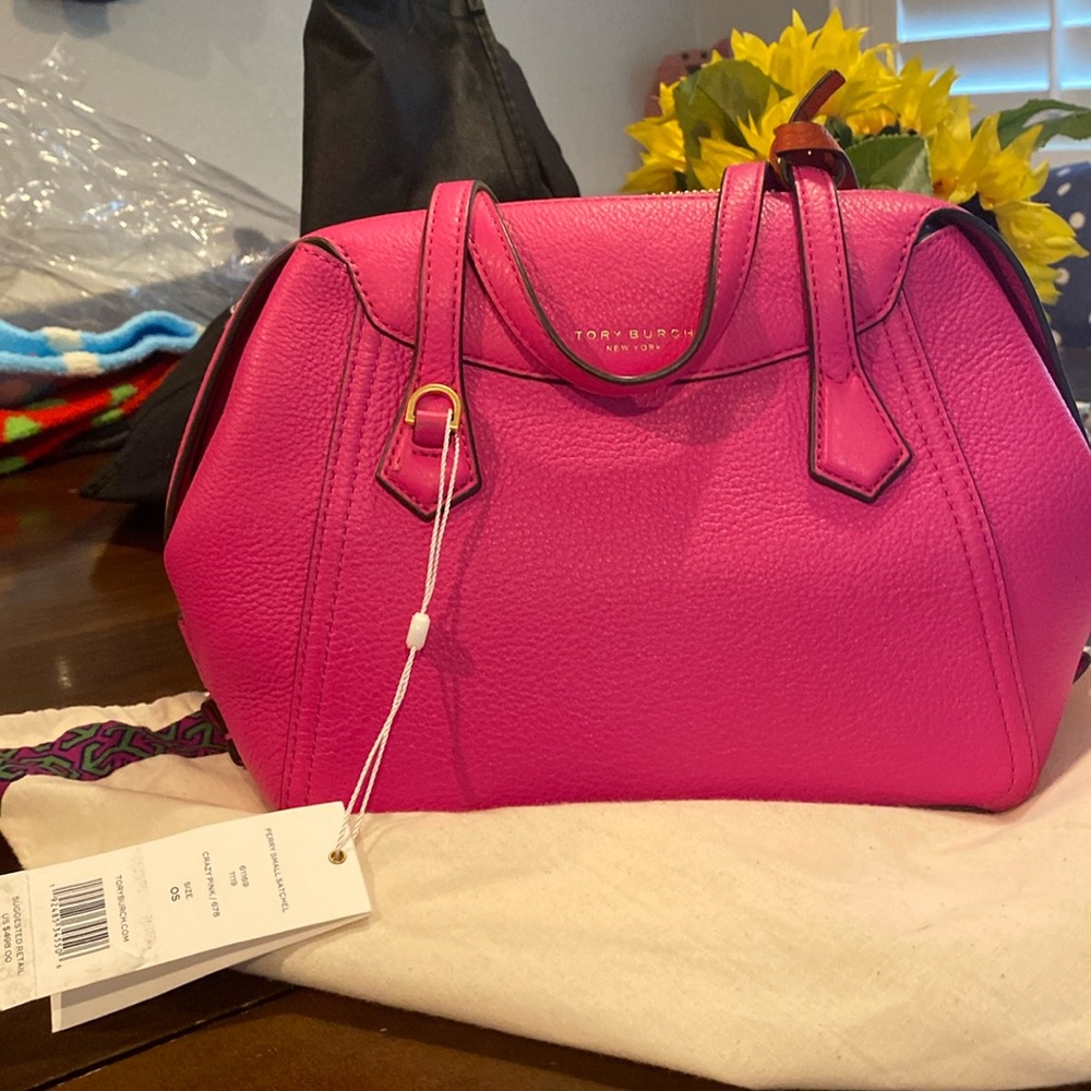 Tory Burch Perry Small Satchel Pink